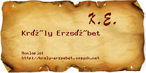 Krály Erzsébet névjegykártya