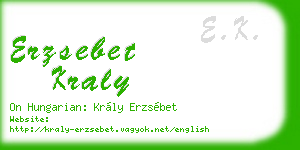 erzsebet kraly business card